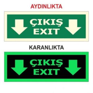Fotolümen Çıkış Exit Levha