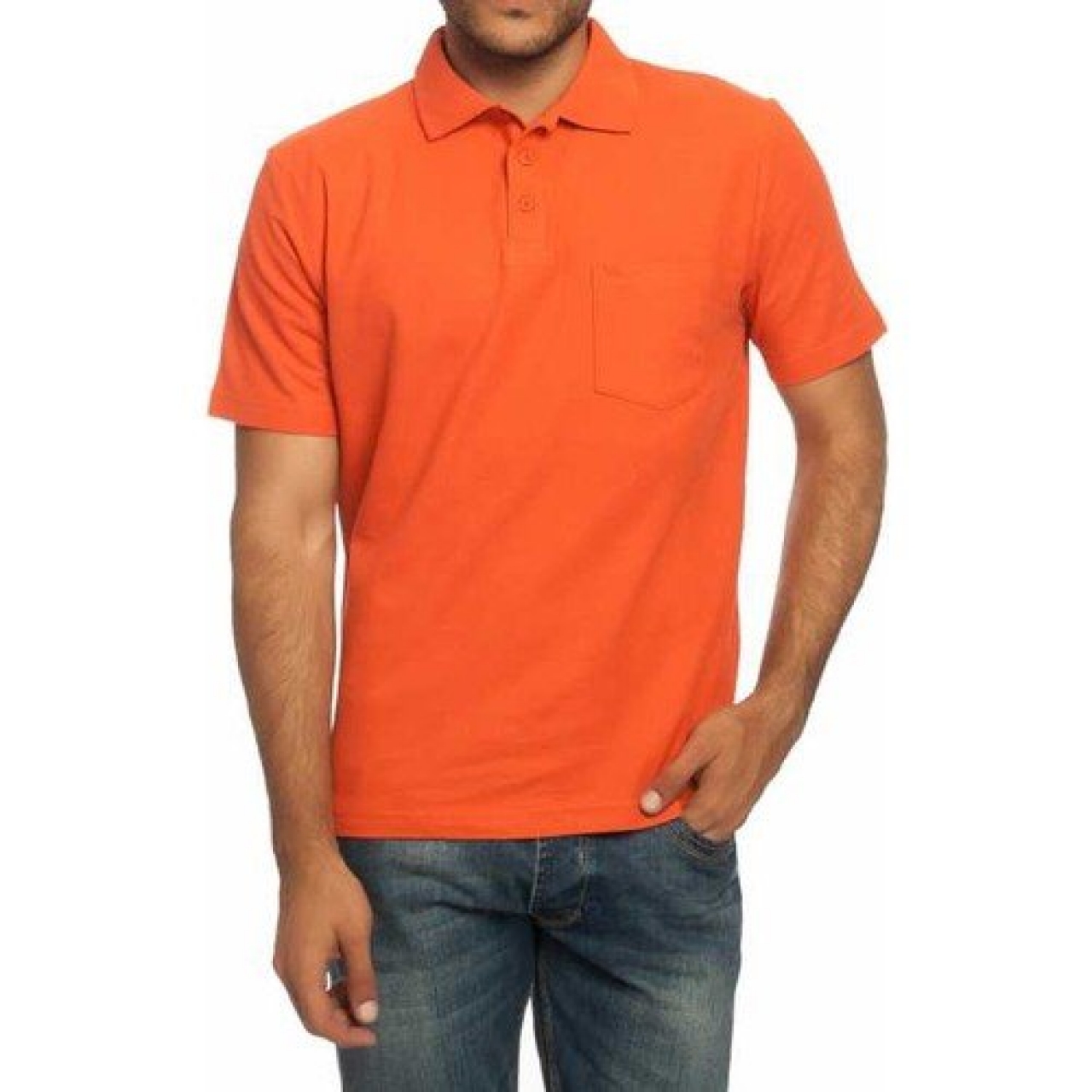 Pike T-Shirt Polo Yaka Turuncu
