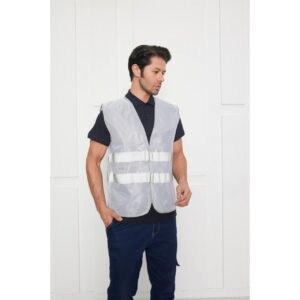 Orange Safety Gri İkaz Yeleği