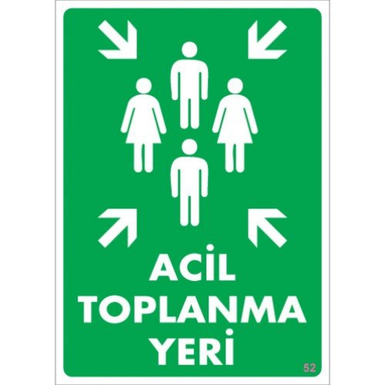 Pvc Levha "Acil Toplanma Yeri" 25*35cm