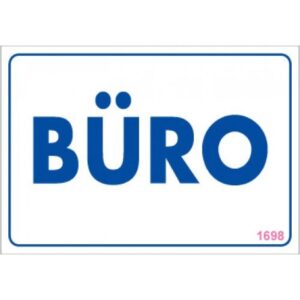 Pvc Levha "Büro" 17,5*25 cm