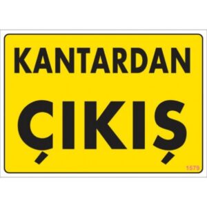 Pvc Levha "Kantardan Çıkış" 25*35 cm