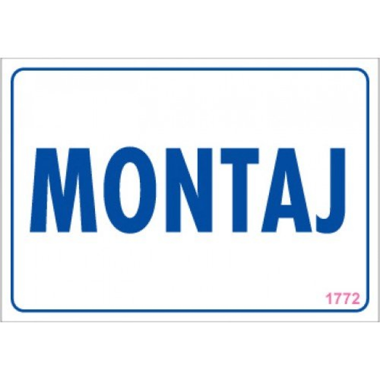 Pvc Levha "Montaj" 17,5*25 cm
