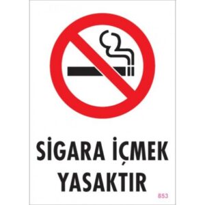 Pvc Levha "Sigara İçmek Yasaktır" 25X35 Cm