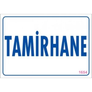 Pvc Levha "Tamirhane" 17,5*25 cm