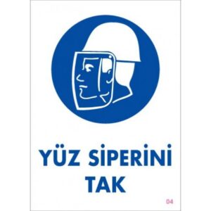 Pvc Levha "Yüz Siperi Tak" 25X35 Cm